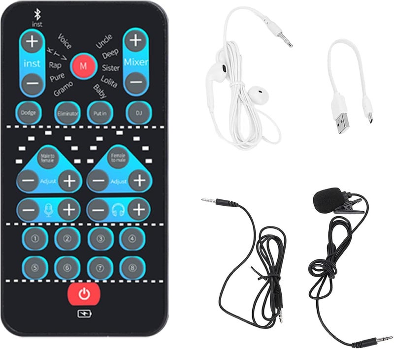 Flylin محول صوت محمول، ميكروفون يدوي لتغيير الصوت (M10) - Image 5